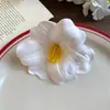 Pinza para el Cabello de Flor de Espuma Estilo Coreano, de Gama Alta, Exquisita y Sencilla Pinza de Pico de Pato, Dulce Accesorio para el Cabello Estilo Vacaciones en la Costa para Mujeres