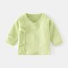 Roupa Íntima Meia-Costas para Bebê Recém-nascido Veludo Sem Ossos Primavera e Outono Gravata Roupa de Lua Cheia Roupa de Monge Bebê Top para Todas as Estações