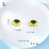 Zircônio Rosa Gota D'água Quadrado com Furo para Montagem de Joias DIY Acessórios Ouro Fosco Banhado a Ouro Estilo Levemente Luxuoso Joia de Mão Feminina