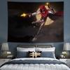 Marvel Héroe Vengadores Fondo Tela Spider-Man Dormitorio Cabecera Pared Ins Colgante Tela póster red popular tapiz