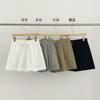 EVERTRUE 2024 verão novo shorts de alfaiataria de algodão feminino de cintura alta e perna larga atacado renda 13782