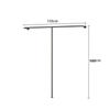 Estante de exhibición para tienda de ropa para mujer, estante simple de hierro negro para pared, percha especial, estante de exhibición de ropa para tienda de ropa