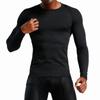 Roupas de Fitness de Outono e Inverno Roupas de Treinamento de Basquete Masculino de manga comprida Base de Treinamento Roupas de Compressão Roupas Apertadas ao Ar Livre Correndo Roupas de Secagem Rápida