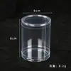 Em estoque Cilindro de PVC Cilindro Transparente Cilindro para Enrolar Embalagem Caixa Redonda Caixa de Embalagem de Plástico Cilindro de Plástico
