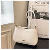 Bolso de Hombro Sobaco Casual Simple Retro Nuevo para Mujer con Textura de Gran Capacidad 2025 Verano Nuevo