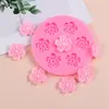 Vários moldes de silicone em formato de flor com 7 cavidades de flor de cerejeira, moldes de silicone com 7 cavidades de folha de bordo para decoração de chocolate, bolo de ovo e sobremesa