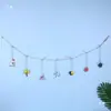 Corda de Cânhamo Decorativa DIY Mediterrânea Pequeno Pingente Criativo Mini Decoração de Parede Acessórios Feitos à Mão Barco de Pesca Âncora Pingente para Jardim de Infância