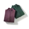 Cuello alto otoño e invierno nuevo 100% cachemir hombro raglán hilo floral chaqueta con cremallera, suéter exterior holgado y cálido