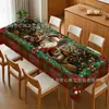Mantel Navideño Transfronterizo Amazon TEMU con Muñeco de Nieve Estampado Creativo para Fiesta en Casa y Reunión Festiva Decoración