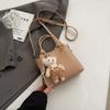 Bolso de Cubo Textil de Mano Moda 2025 Primavera Nuevo Moderno Simple Casual Combinable Bolso de Hombro Nicho Bandolera