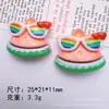 Gafas de Sol Divertidas de Dibujos Animados Fruta Manzana Fresa DIY Funda para Teléfono Móvil Pasador Diadema Flor de Zapato Colgante Joyería Resina Lote
