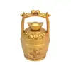 Un Cubo de Adornos Dorados para Atraer Riqueza, un Cubo de Riqueza y Tesoro, Sala de Estar, Estudio, Escritorio de Oficina, Adornos para Recaudar Riqueza