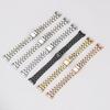 Adecuado para Xiaomi 8 /9watch correa de reloj acero inoxidable semicírculo pequeñas tres cuentas correa de metal de acero inoxidable