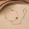 Pulsera de acero de titanio nueva, no se decolora, estilo ins, versátil para mujer, joyería para mujer, alta calidad para mujer