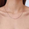 Wanxing Collar de Acero Inoxidable Dorado con Perlas Europeas y Americanas para Mujer, Sentido de Alta Gama, Nicho, Cadena para Clavícula Ins, Collar de Acero de Titanio, Joyería Transfronteriza