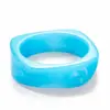Pulseira de Resina Gradiente TK Europe para Mulheres, Bracelete Curvo, Anel de Melhor Amigo, Joia de Mão da Moda de Alto Padrão, Venda por Atacado