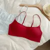 Sujetador Invisible sin Costuras de Tirante Fino de Corte Bajo para Mujer, Sujetador Push-Up de Copa Fina sin Aros, Sujetador de Corte Bajo