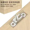 Conector de acero inoxidable semi-pasante dos en uno piezas invisibles tornillo fijador para carpintería accesorios de ferretería para gabinetes armarios muebles