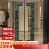 Manija de Puerta Corredera Moderna de Alto Nivel para Hotel Club Stone de Acero Inoxidable y Madera Maciza Manija de Tirador de Puerta Doble Batiente de Vidrio para Oficina