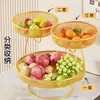 Bandeja de Frutas, Elegante, Requintada e Bonita, Sala de Estar, Mesa de Centro Doméstica, Cesta de Armazenamento de Frutas, Novo Luxo Acessível, Estante Elegante de Múltiplos Andares