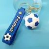 Llavero Colgante de Fútbol Tridimensional Simulado de PVC Serie Deportiva Copa del Mundo Souvenirs de Club de Fútbol