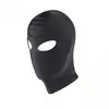Casco erótico para adultos para cosplay, máscara de ojos de tela elástica, máscara facial con ojos y boca descubiertos, juguete de casco de cara completa