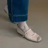 Sapatos Mary Jane Retro Francês 2026 Com Vento Solado Macio Ballet Outono Boca Rasa Versátil Uma Tira Baixos Sapatos Simples Femininos
