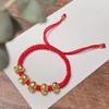 Serpiente Serpiente Completa Belleza ~ Pulsera Año de la Serpiente Cuerda Roja Auspiciosa Este Año de Vida Cuerda de Mano Hecha a Mano Bebé Serpiente Wufu Templo Cuerda Roja Pequeña