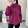 Conjunto de Chaqueta Tres en Uno para Mujer 0.05kg Impermeable a Prueba de Viento Talla Grande Chaqueta para Senderismo al Aire Libre para Madres de Edad Media y Mayores