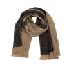Bufanda de Jacquard con Bloques de Color y Borlas de Nuevo Estilo Otoño e Invierno Europeo y Americano para Mujer, Chal Engrosado, Fabricante, Venta al por Mayor