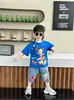 Roupas do Ultraman para Meninos Conjunto de Verão de Manga Curta 2026 Novo Estiloso Infantil Bebê Verão Desenho Animado Conjunto de Duas Peças