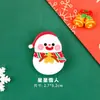 Lindo broche de Navidad, accesorio DIY para las mochilas de los estudiantes de primaria, insignia de dibujos animados de Santa Claus, pequeño regalo