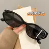 S2309 Gato Ojo Irregular Polarizados Protección UV Tr Unisex Gafas de Sol Al Por Mayor Marco Texturizado Gris Púrpura Gafas de Sol Gris Negro