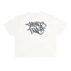 Camiseta de manga corta para niños, estilo americano, personalidad, hip hop, marca de moda, estampado de letras, suelta, verano, nueva marca de moda, top de manga corta