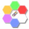 Painel de Luz Mágica Luz Ambiente Toque Lâmpada Colmeia Atmosfera para Quarto Hexagonal Colorida Lâmpada Quântica Luz Led Quarto Infantil