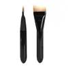 Brocha de Base Creciente, Cabeza Plana Curva, Brocha Ultra Fina para Maquillaje de Base, Sin Polvo, Brocha para Base Líquida Sin Marcas, Brocha de Maquillaje Cola de Pez