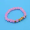 Color ágata imitación cuentas doradas pulsera valiente pulsera de cuentas de Buda puesto de joyería joyería tienda de oro regalos de atracción