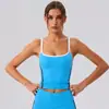 Sutiã Esportivo Feminino Yoga Costas Bonitas Cruzadas Alça Vazada Bojos no Peito Alta Elasticidade Não Deforma Absorvente de Umidade Corrida Fitness Roupa Externa