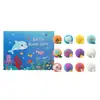 [Solo para Exportación] Bolas de Sales de Baño Temáticas del Océano Transfronterizas 60g*12 Piezas Bolas de Baño de Burbujas Bolas de Baño para Niños Set en Caja