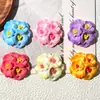 Parches de Resina de Tres Flores de Colores para Manualidades Pegamento de Crema Funda de Teléfono Goma para el Cabello Pasador Decoración Hecha a Mano Venta al por Mayor