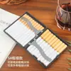 Estuche para cigarrillos de clip de hierro a prueba de humedad y resistente a la presión, paquete de 20 piezas, estuche de plástico simple portátil para cigarrillos liados a mano