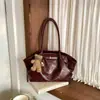 Bolso de Axila Francés de Gran Capacidad Otoño Invierno 2026 Nuevo Bolso Tote Retro Americano Bolso de Hombro Único para Viajes Casuales