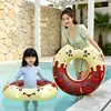 Flotador Inflable para Niños con Alas de Ensueño de PVC Espeso, Flotador Inflable con Flor de Lentejuelas Estilo Ins, Anillo de Juego para Parque Acuático