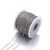 Corrente de Aço Inoxidável Feita à Mão DIY Elo Plano Redondo O Corrente de Contas Colorida Fecho Redondo Pulseira Colar Corrente de Franja Acessórios de Joias