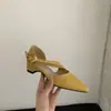 Recién llegado: Sandalias Francesas para Mujer que Aumentan la Altura con Punta Cubierta, Nuevo Modelo de Verano 2026, Zapatos Negros para Ir al Trabajo para Combinar con Faldas