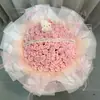 Flor eterna rosa KT para namorada ou melhor amiga, Flor de sabão artificial KKitty, presente de alto padrão para o Dia dos Professores, presente de aniversário