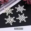 Decoración de Hielo y Nieve Brillo Tela No Tejida Copos de Nieve DIY Hecho a Mano para Niños Accesorios para el Cabello de Princesa Joyería Materiales Accesorios