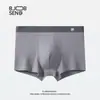Roupa Íntima Masculina, Tipo Boxer Brief de Algodão, Verão 7A Antibacteriana, Confortável, Respirável, Tamanho Grande, Boxer Brief de Algodão Puro para Meninos