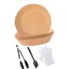 Fabricante de papel para air fryer Papel para pão no vapor Suporte para banana Caixa de alumínio para durian grelhado Forminhas para bolo e muffin Utensílios de mesa Rolo
