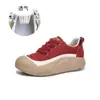 Zapatos Blancos de Piel Genuina para Mujer 2026 Primavera Nuevos Zapatos Versátiles para Mujer Lindos Zapatos para Dedo Gordo Tenis de Suela Gruesa Zapatos Casuales para Mujer